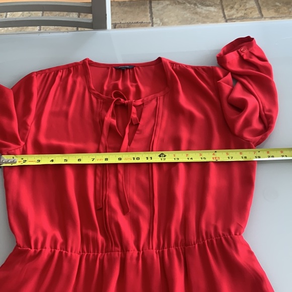 RW & Co. Chiffon Red Dress size M - Picture 15 of 16